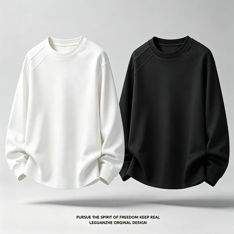 Men'S Fashion T Shirts - Kaos Lengan Panjang Model Raglan dengan