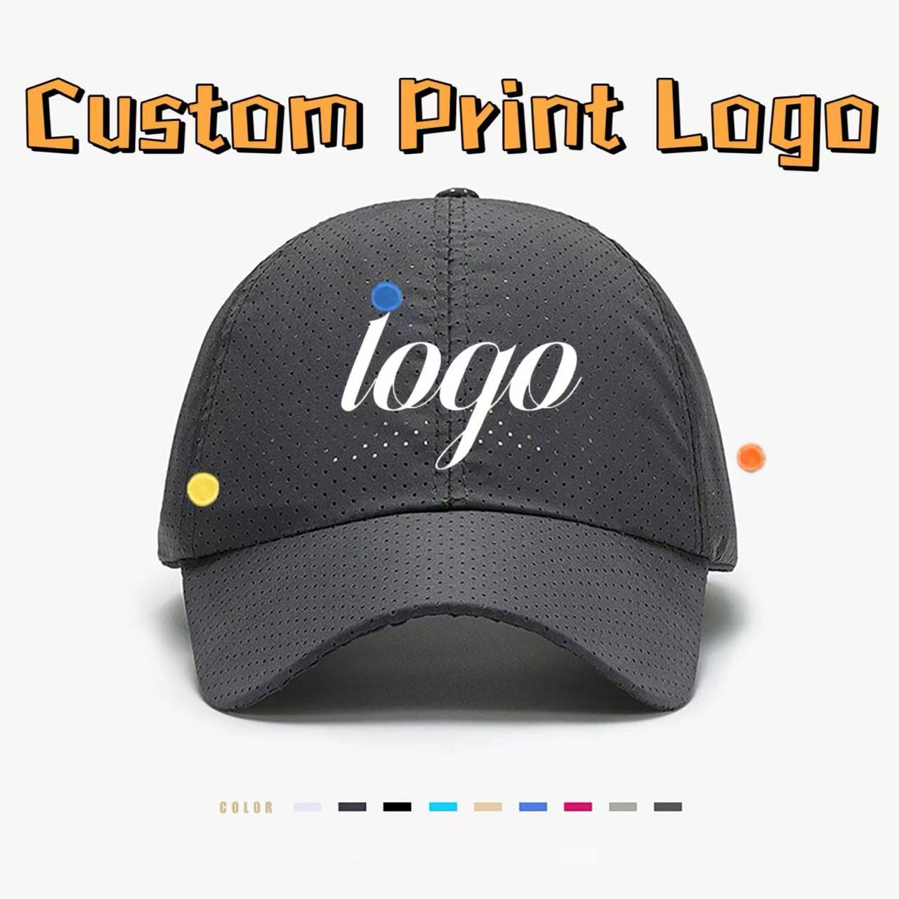Men'S Fashion With Hat - Topi Baseball dengan Logo Cetak Sesuai