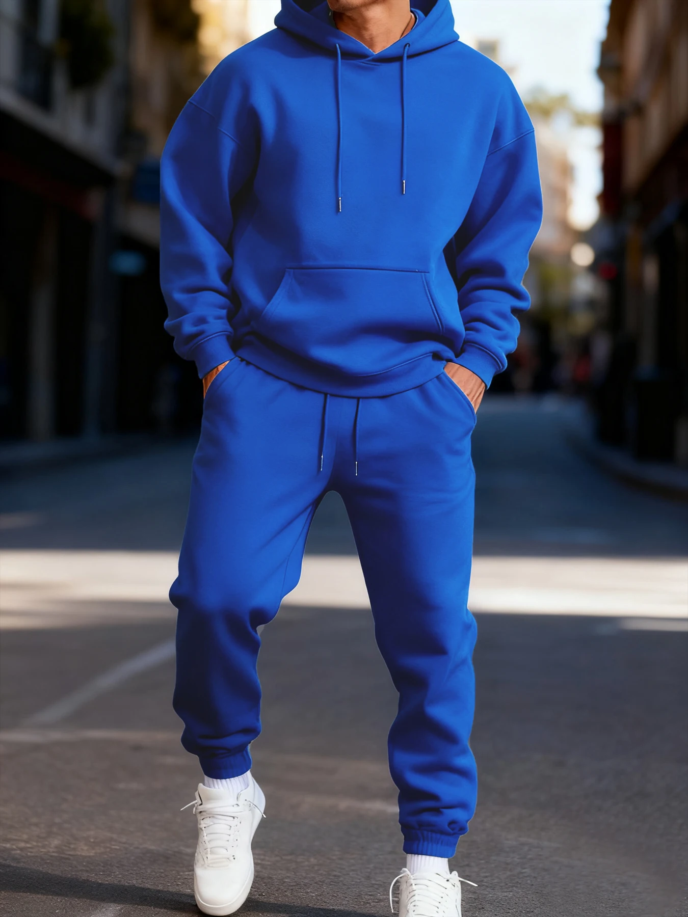 Set Hoodie Pria, Warna Solid u - Mens Fashion Clothes ulasan dan harga