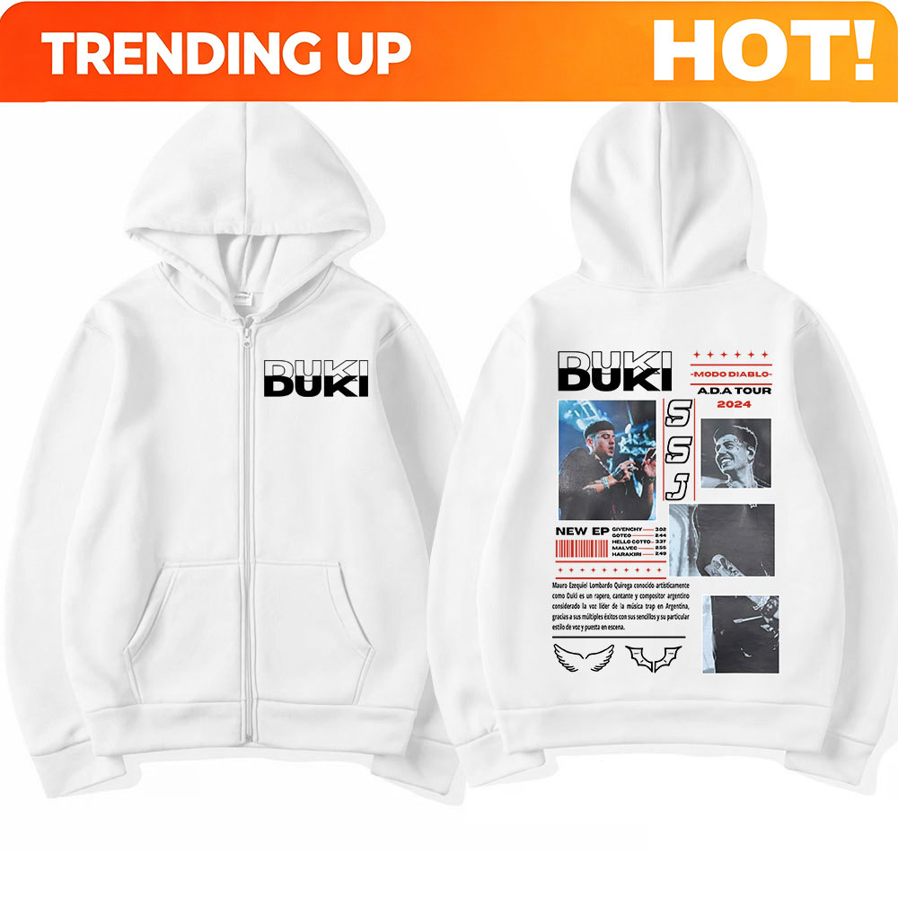 Rapper Duki ADA Tour 2024 Zip  - Mens Fashion Zip Up Hoodies ulasan dan harga