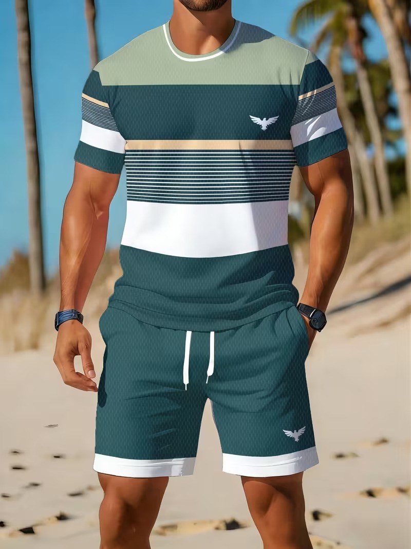 Setelan Kaos+Celana Pendek Pri - Men'S Fashion Videos ulasan dan harga